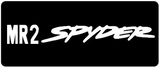 MR2 Spyder Sun Visor Sticker's