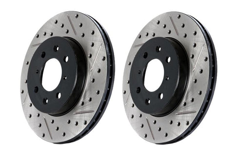 StopTech Drilled and Slotted Brake Rotors (Front Right)
